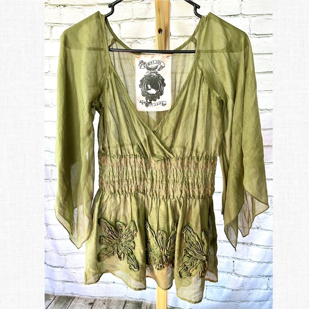 Sugar Lips Bell Sleeve Top